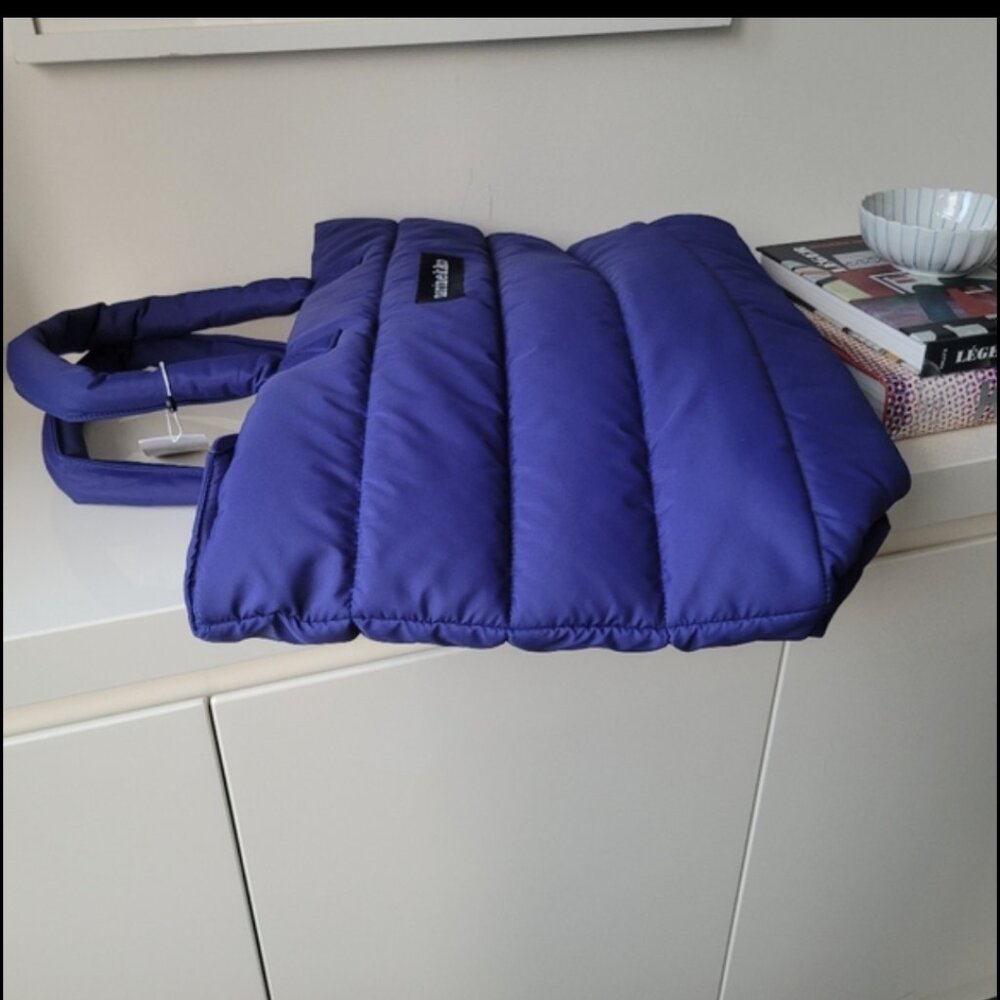 MARIMEKKO ISO Milla.Blue Puffer Tote Bag - Picture 5 of 11